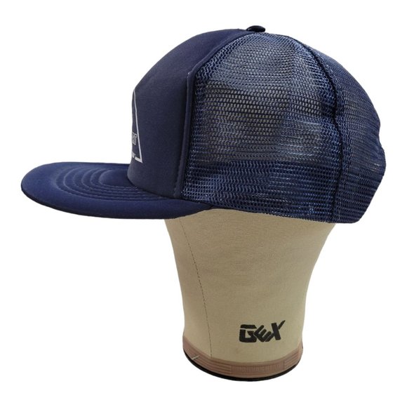 Vintage K Studio Tupelo Muffler Mart Trucker Hat Mesh Snapback Cap Foam Blue - Picture 6 of 12